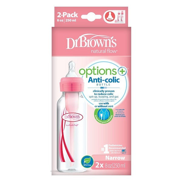 Anti-Colic Options+ Narrow Baby Bottles 250ml – Klaptap