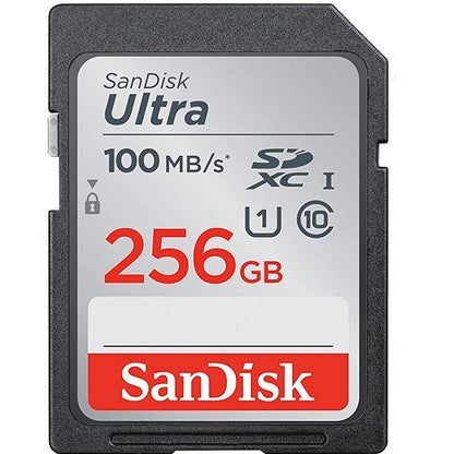 SanDisk SDSDUNR-256G-GN6IN | 256GB Ultra SDXC UHS-I Memory Card – 100MB/S, C10, U1, Full HD, SD Card