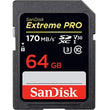 Extreme Pro SDXC 64GB – 170MB/s V30 UHS-I U3