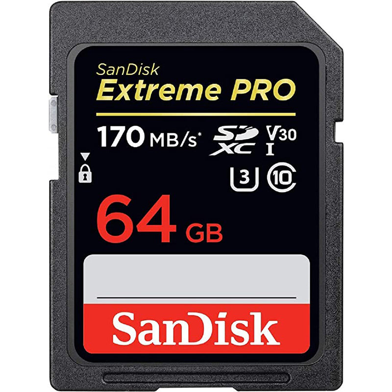 Extreme Pro SDXC 64GB – 170MB/s V30 UHS-I U3