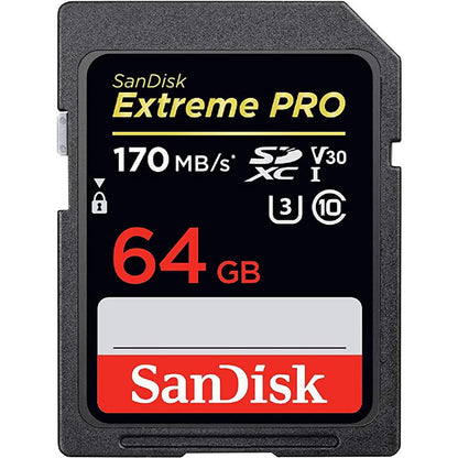 Extreme Pro SDXC 64GB – 170MB/s V30 UHS-I U3