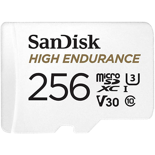 SanDisk SDSQQNR-256G-GN6IA | 256GB High Endurance Video microSDXC Card with Adapter for Dash Cam and Home Monitoring systems