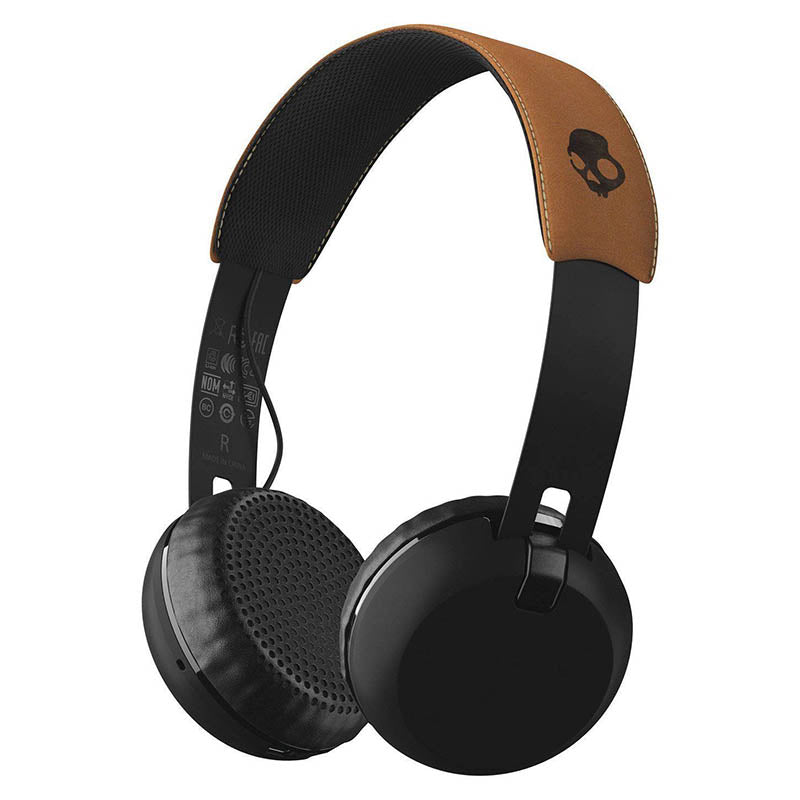 Skullcandy Grind Bluetooth Wireless On-Ear Headphones with Built-In Mic and Remote