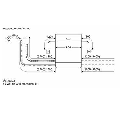 Bosch SMS6HMW27Q Serie | 6 free-standing dishwasher 60 CM White