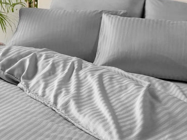 Silky touch  Duvet Cover Set Double Light Gray