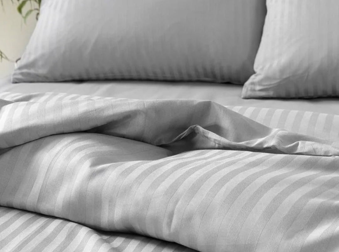 Silky touch  Duvet Cover Set Double Light Gray