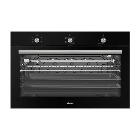 Simfer MFA1-9012TGRSP Built-in Gas Oven Black