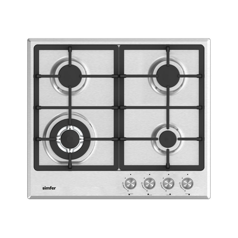 Simfer H6.400 VGRIM 60 cm Built-in Gas Hob Stainless Steel