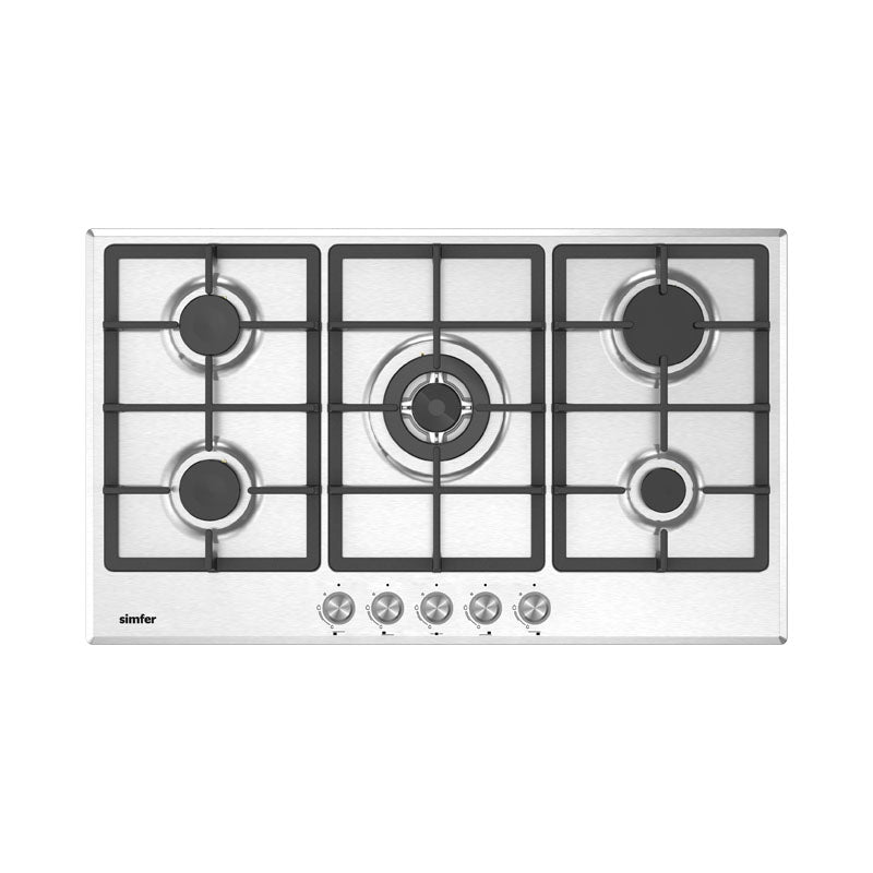 Simfer H9.504.VGRIM 90 cm Built-in Gas Hob Stainless Steel