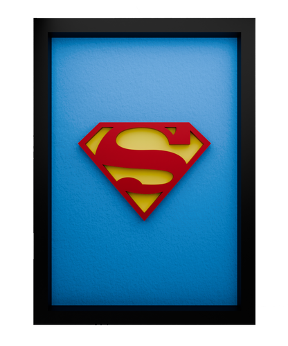 Superman Frame WIth 3D-printed Logo