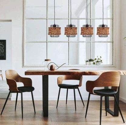 TOBI Pendant Wire Screen with Bamboo Braid by Nino-Germany