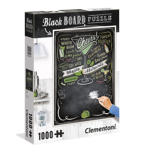 Clementoni 39467 Cheers – 1000 stukjes – Black Board Puzzle