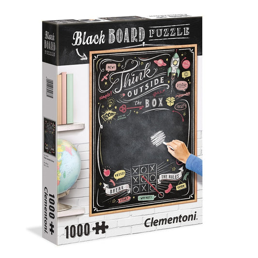 Clementoni 39468 Think Outside the box – 1000 stukjes – Black Board Puzzle