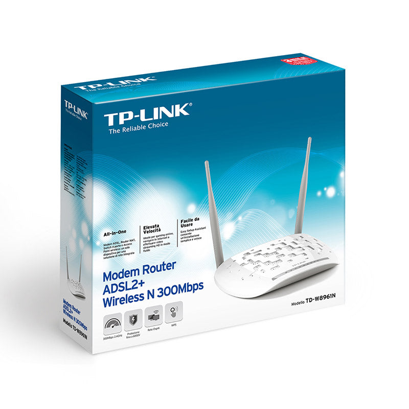 TP-Link TD-W8961ND N300 ADSL2+ Wireless Wi-Fi Modem Router