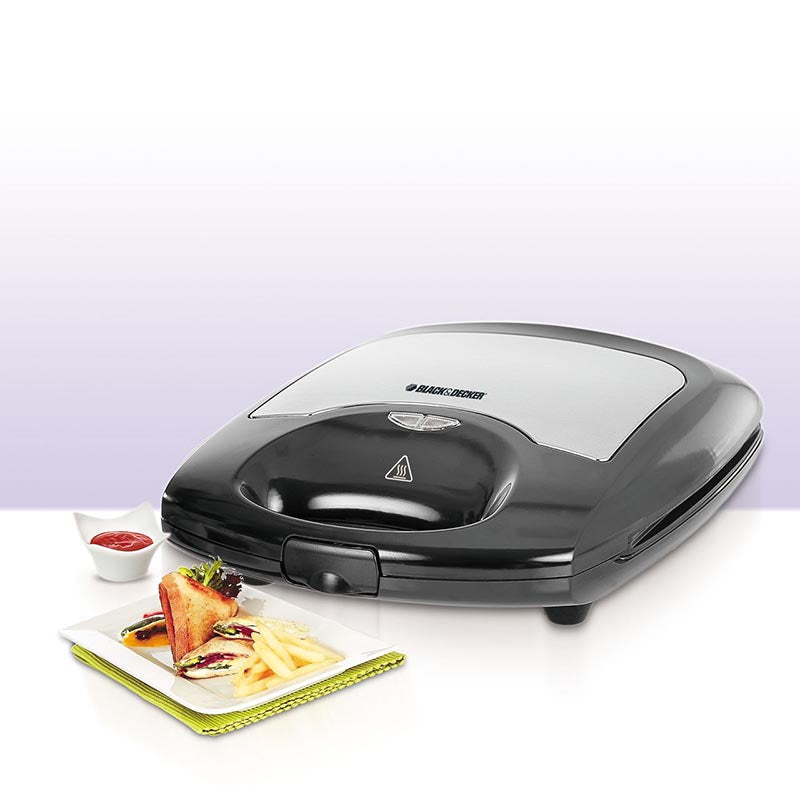 Black+Decker TS4000-B5 4 Slice Sandwich Maker 1200W