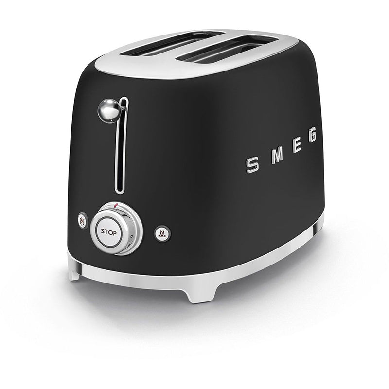 Smeg TSF01BLMEU 2 Slice Toaster Black Mat