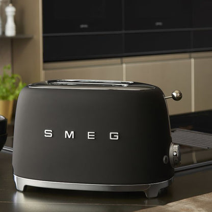 Smeg TSF01BLMEU 2 Slice Toaster Black Mat