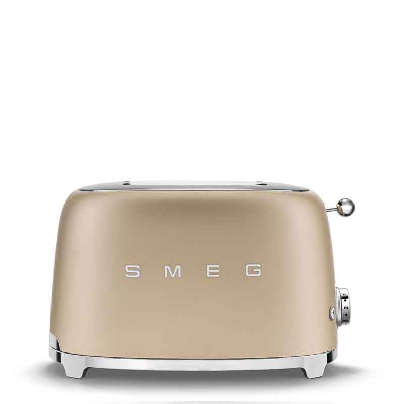Smeg TSF01CHMEU 2 Slice Toaster Gold Matt