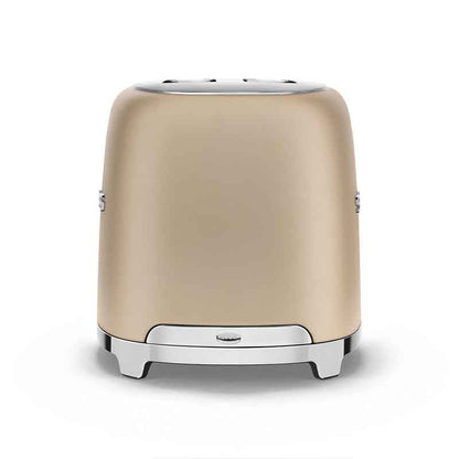 Smeg TSF01CHMEU 2 Slice Toaster Gold Matt