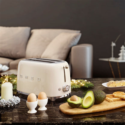 Smeg TSF01CREU 2 Slice Toaster Cream