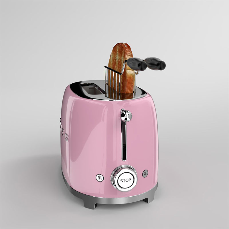 Smeg TSF01PKEU 2 Slice Toaster Pink