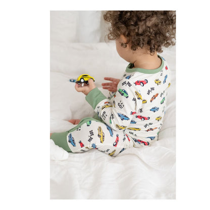 TeeJayz Cars Bamboo Zippy Onesie 9-12 Months