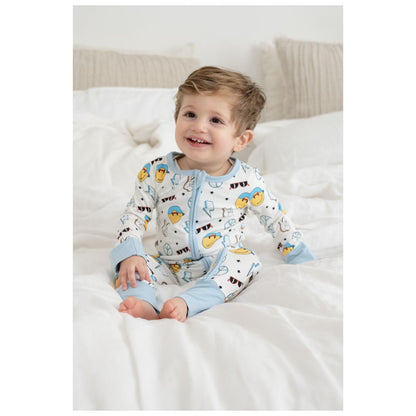 TeeJayz Cool Dude Bamboo Zippy Onesie 9-12 Months