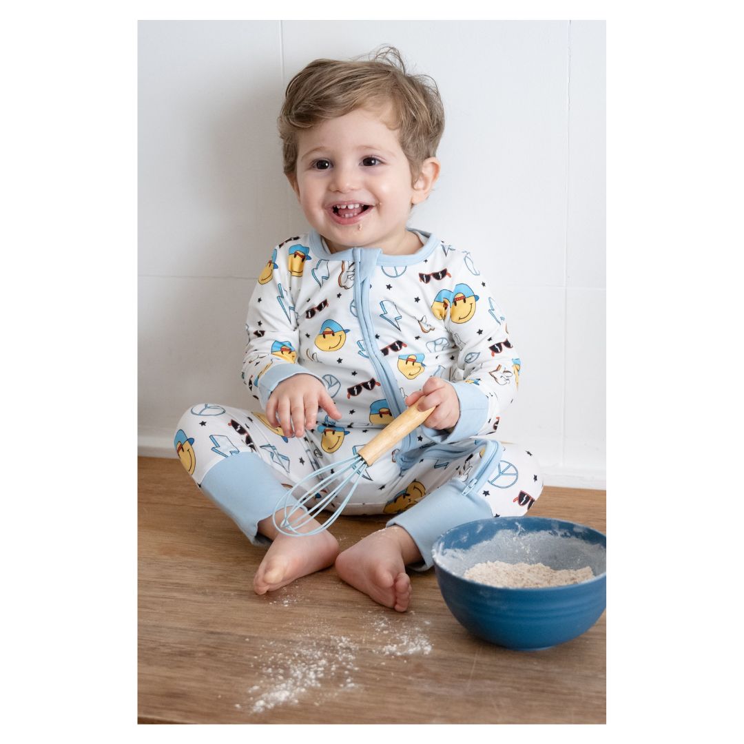 TeeJayz Cool Dude Bamboo Zippy Onesie 6-9 Months