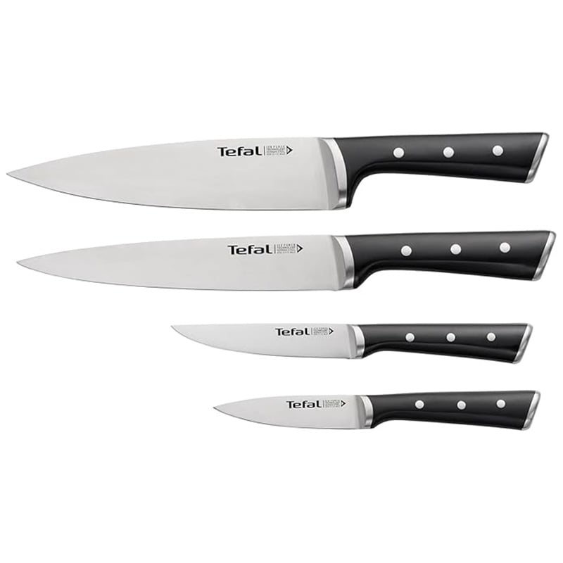 Tefal K2324S74 Ice Force 4-Piece Knives Set (9″, 12″, 15″, 20″)