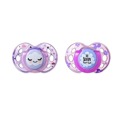 Tommee Tippee Night Time Orthodontic Soothers (18–36 Months) – 2 Pack