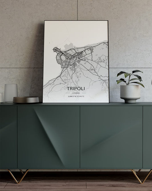 Sook's Tripoli Map Poster