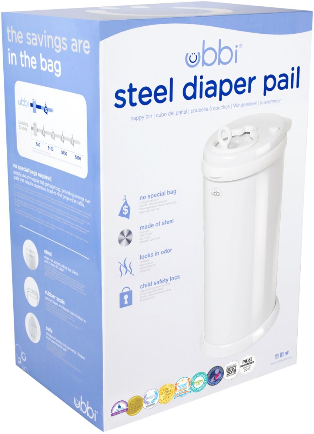 Ubbi Steel Diaper Pail