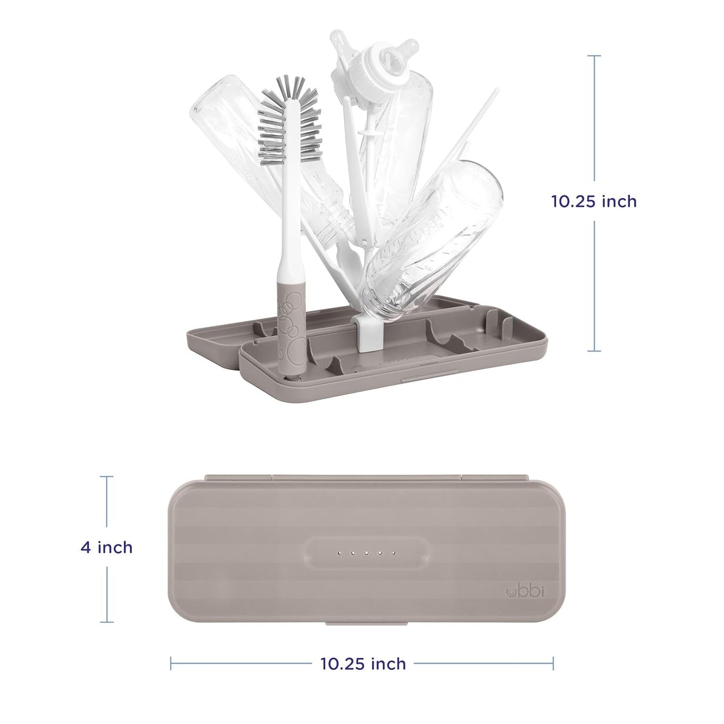 On-The-Go Drying Rack and Brush Set