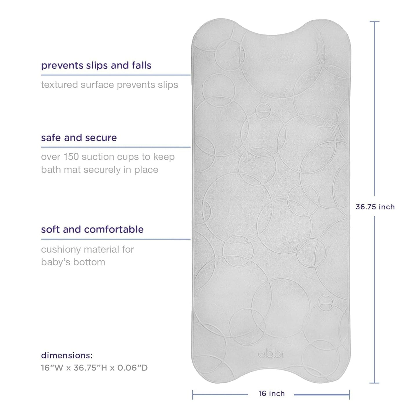 Cushioned Non-Slip Bath Mat for Baby