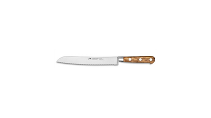 BREAD KNIFE 9 IN – OLIVE WOOD HANDLE BY SABATIER
