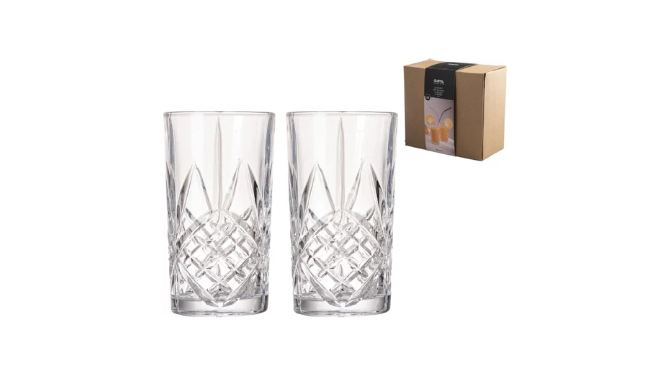 Gusta Glasses Set Two-piece 350ml – Set of 2 glasses