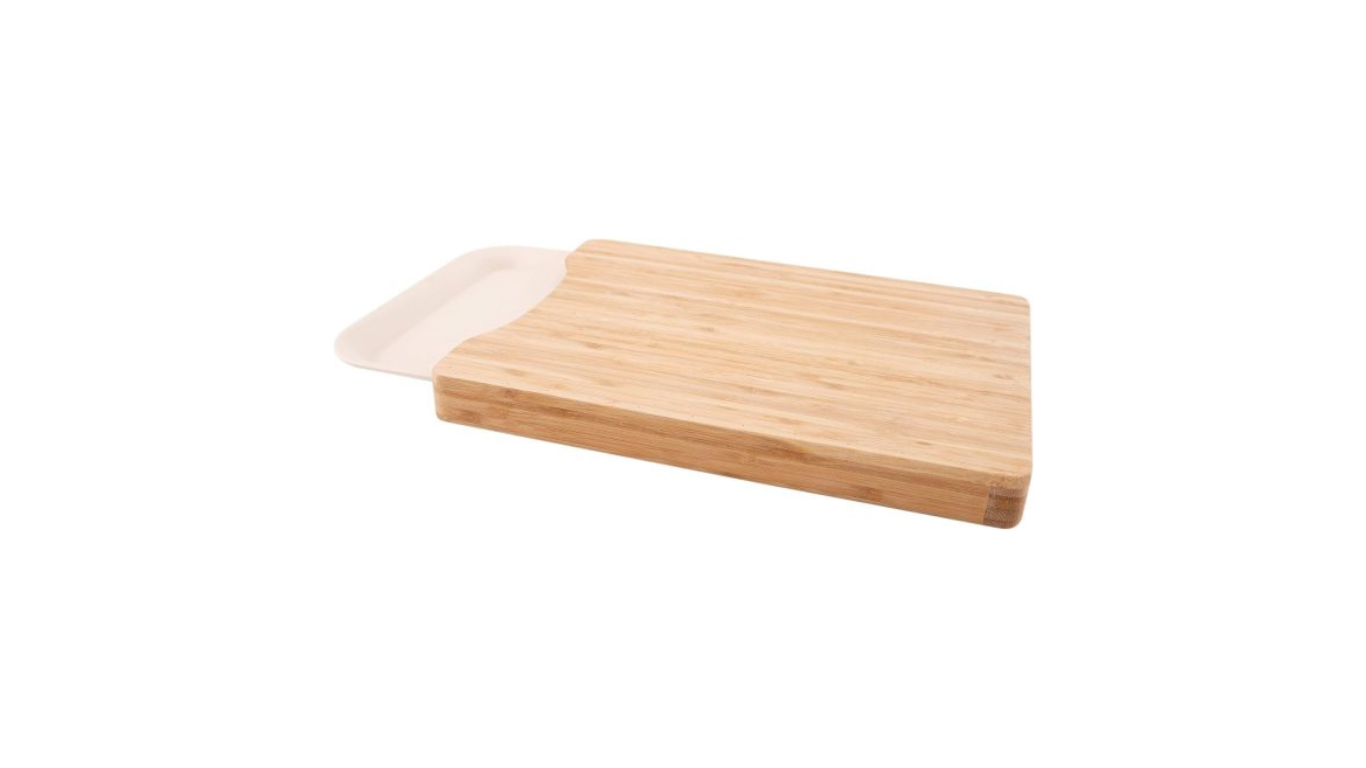 Point-Virgule Bamboo Chopping Board with Bamboo Fibre Serving Tray