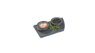 Set of 3 Serving Granite Bowls & Plate - by Reeko Design