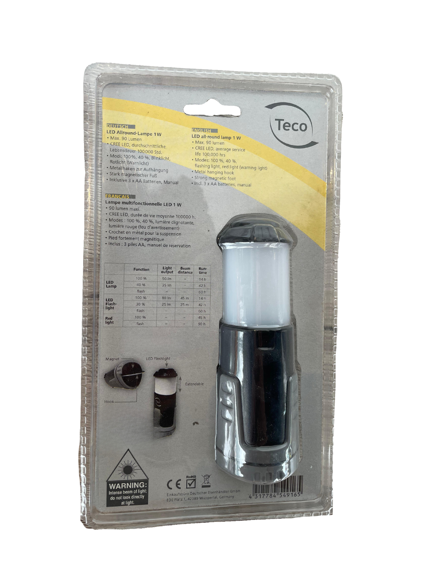 LED All-round Lamp 1W by Teco Germany