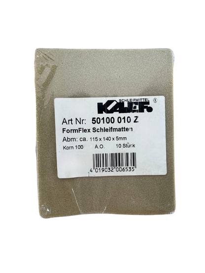 FormFlex Sanding Mats – 115 x 140 x 5mm – 10 pieces- made in Germany