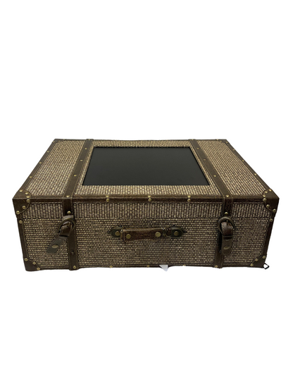 Suitcase Decoration Hanger Wicker/ Jewelry Case