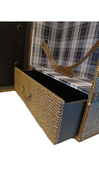Suitcase Decoration Hanger Wicker/ Jewelry Case