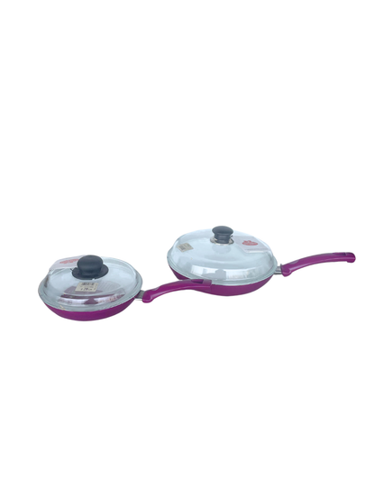 Set of 2 Ballarini Ceramic Pans Pink – 20 & 26 cm