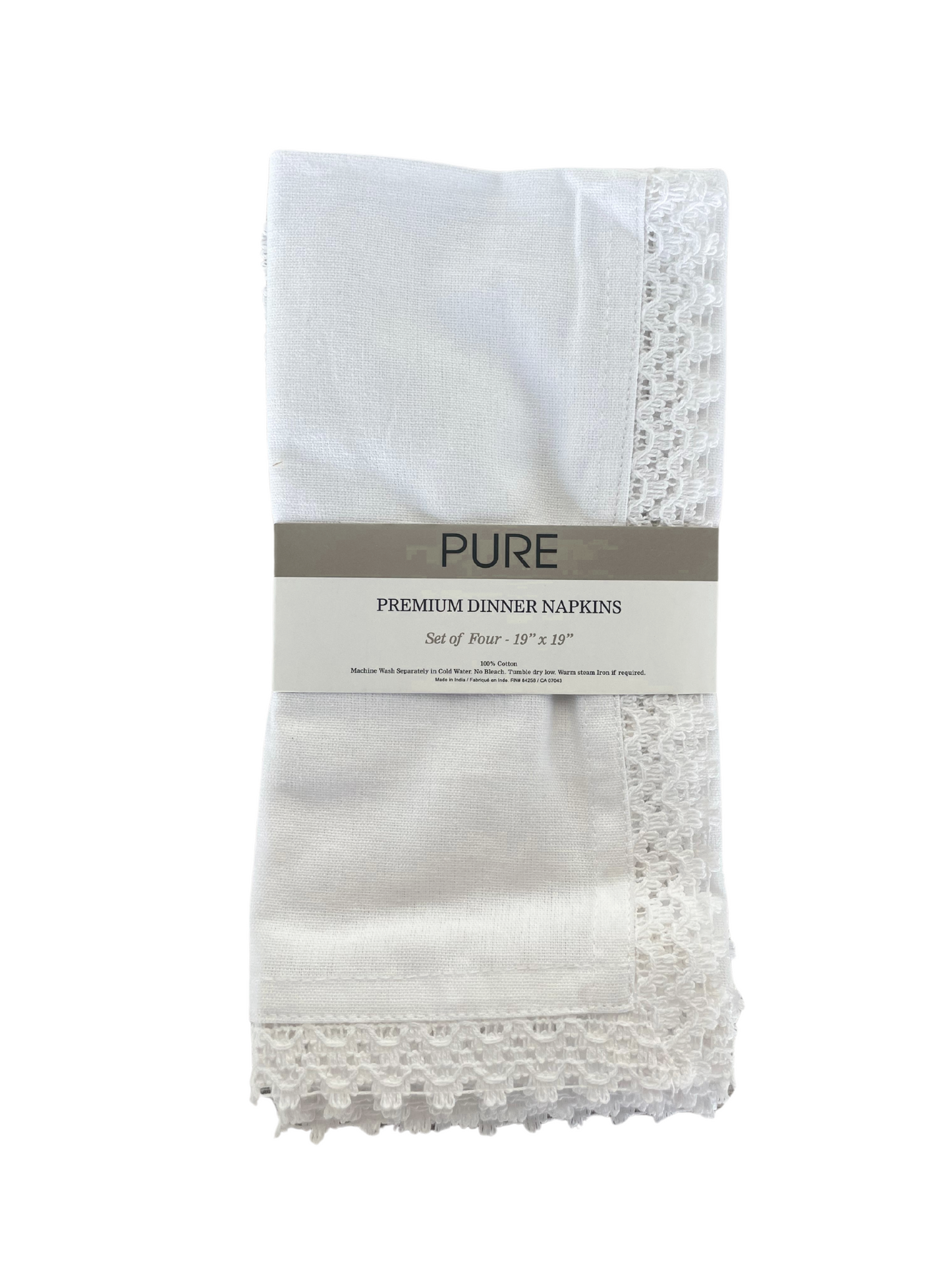 Set of 4 Premium Dinner Napkin by Pure