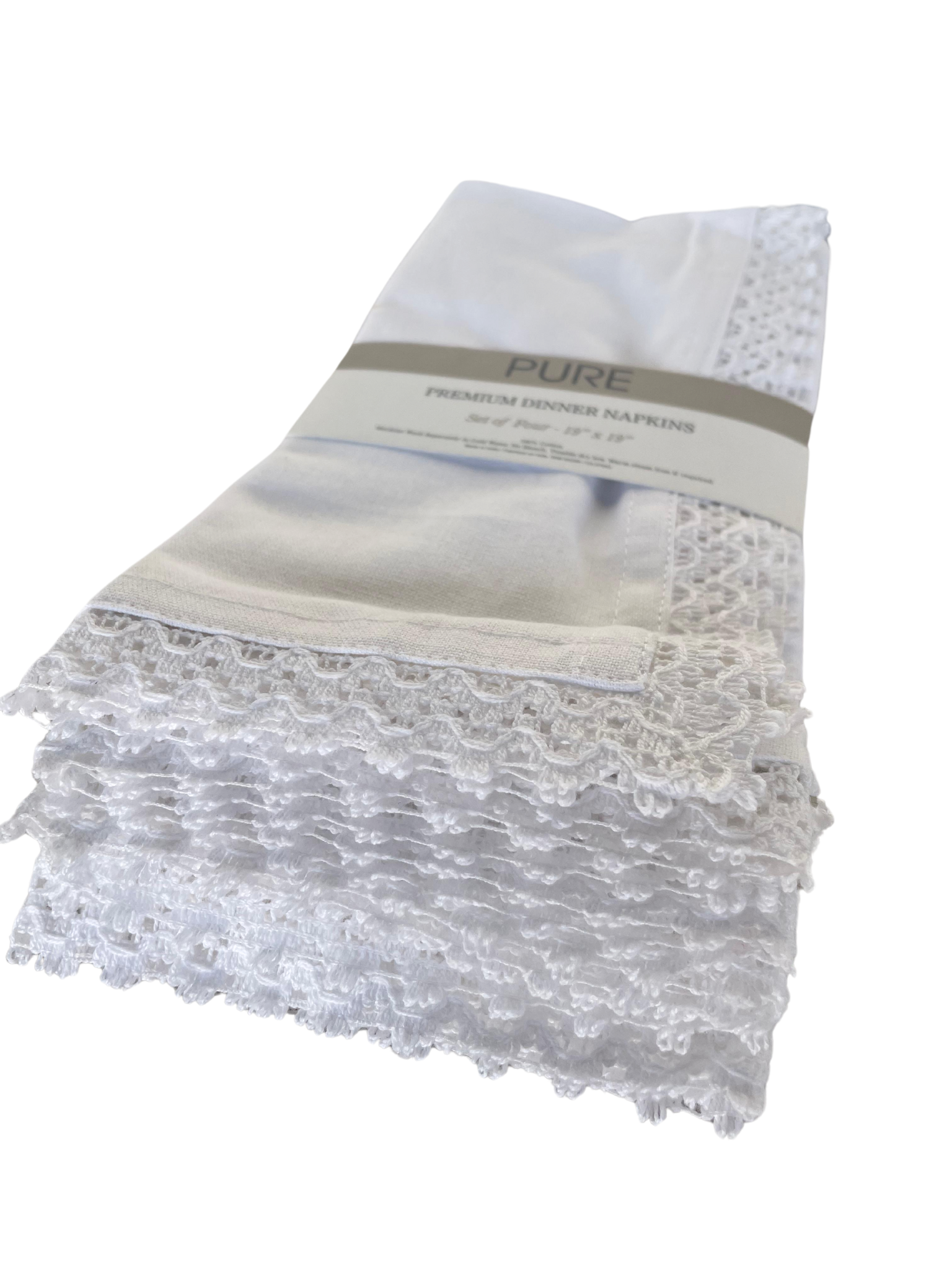 Set of 4 Premium Dinner Napkin by Pure