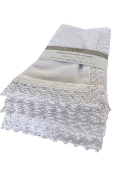 Set of 4 Premium Dinner Napkin by Pure