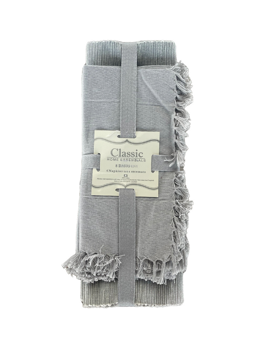 Set of 8 Pieces :Napkins and Placemats by Home Essentials