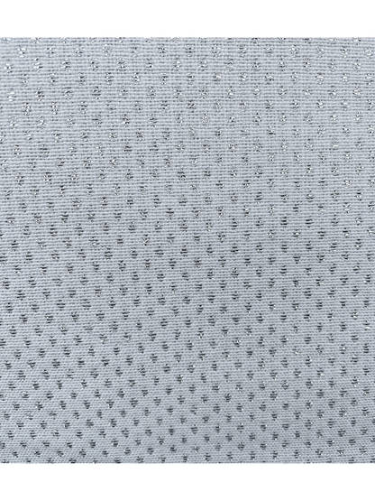 Table Runner White with Silver Dots