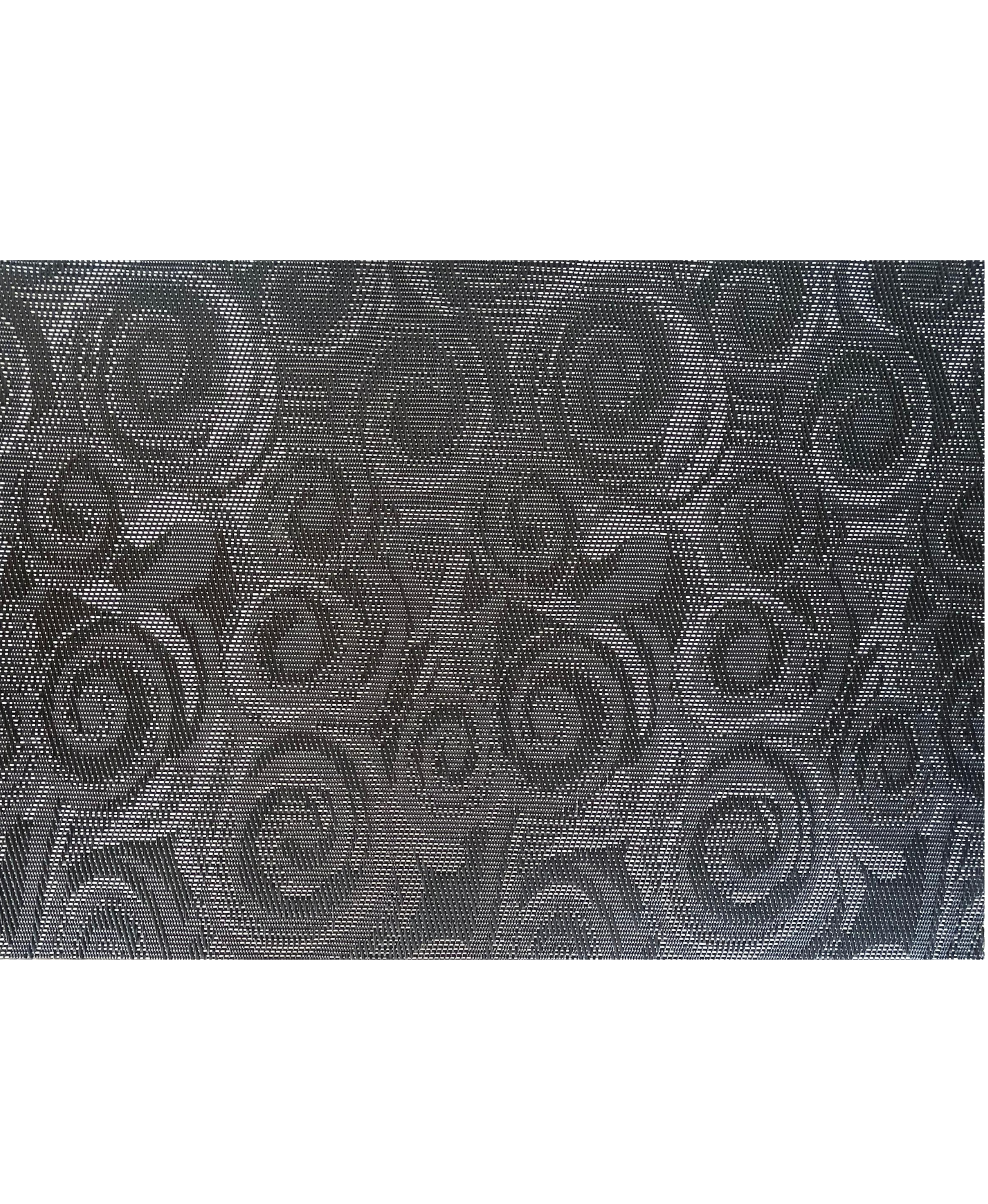 Table Placement Black and Grey Spirals - 35x50cm