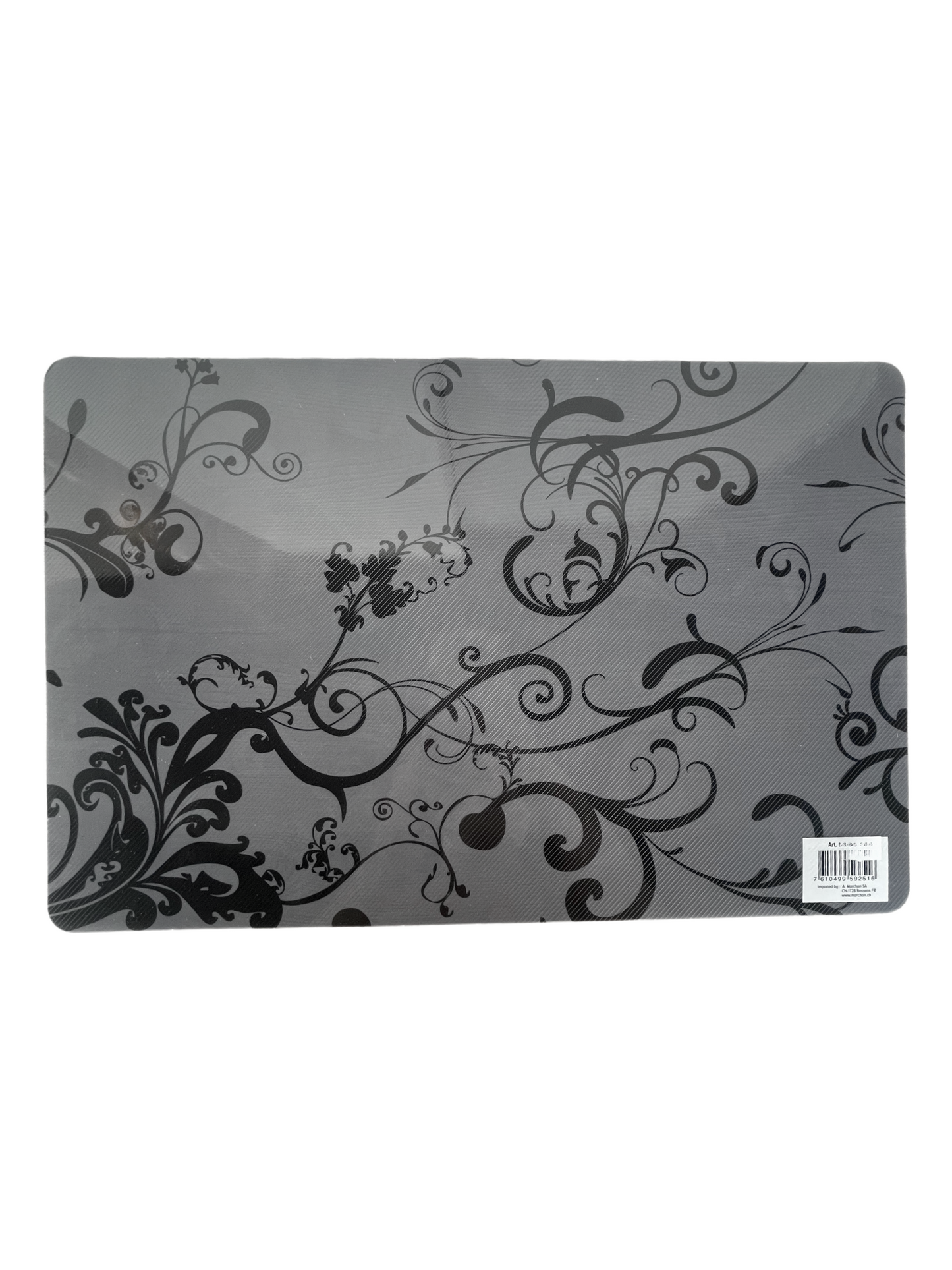 Table Placement Grey with Black Design – 35x50cm
